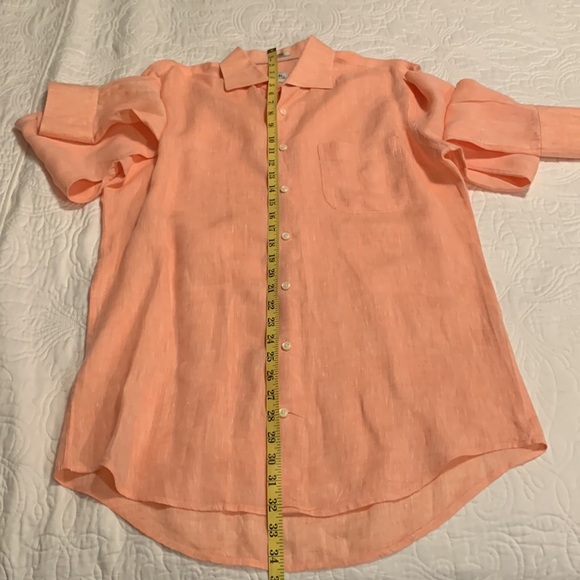 Peter Millar Men’s 100% Linen Long Sleeve Button Down Shirt - Picture 11 of 11